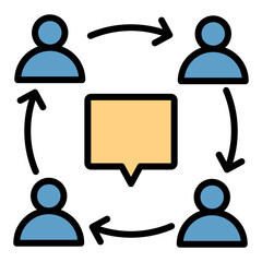 Coordination Icon Element For Design