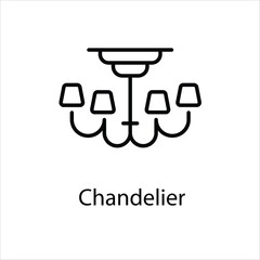 Chandelier vector icon