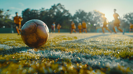  Realistic Football Photo Players Ball