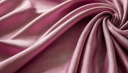 beautiful elegant wavy pink satin silk luxury cloth fabric texture with monochrome background design copy space