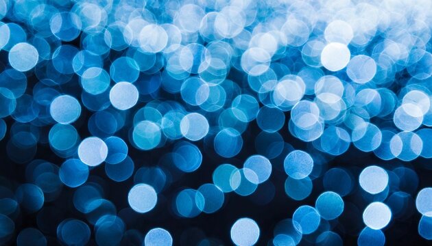 abstract background blue bokeh circles