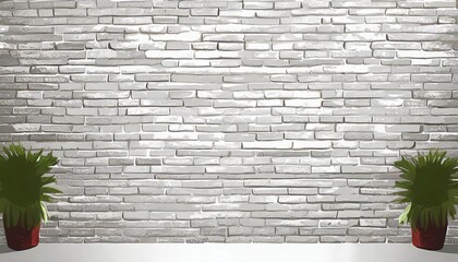 white brick wall product background