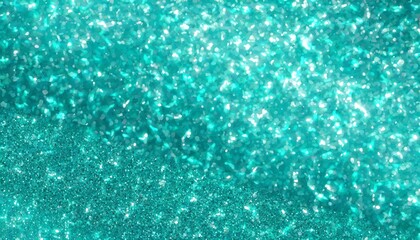 shiny turquoise glitter textured background