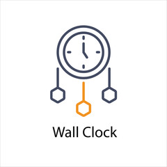Wall Clock vector icon