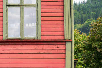 Wooden House in Bryggen on Bergen - 763565576