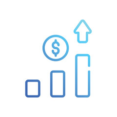 Profit Monetization  icon design