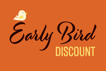 Early Bird Special discount sale event banner or poster.
