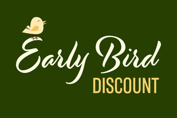 Early Bird Special discount sale event banner or poster.
