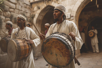 Traditional Drummers at Suhur