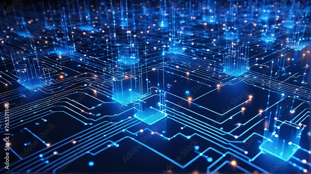 Poster future technology digital data network connection, digital cloud computing cyber security, abstract 