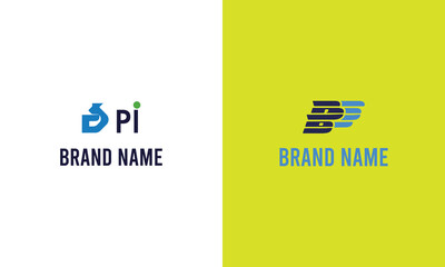 Company logo design ideas vector Flat design logo design