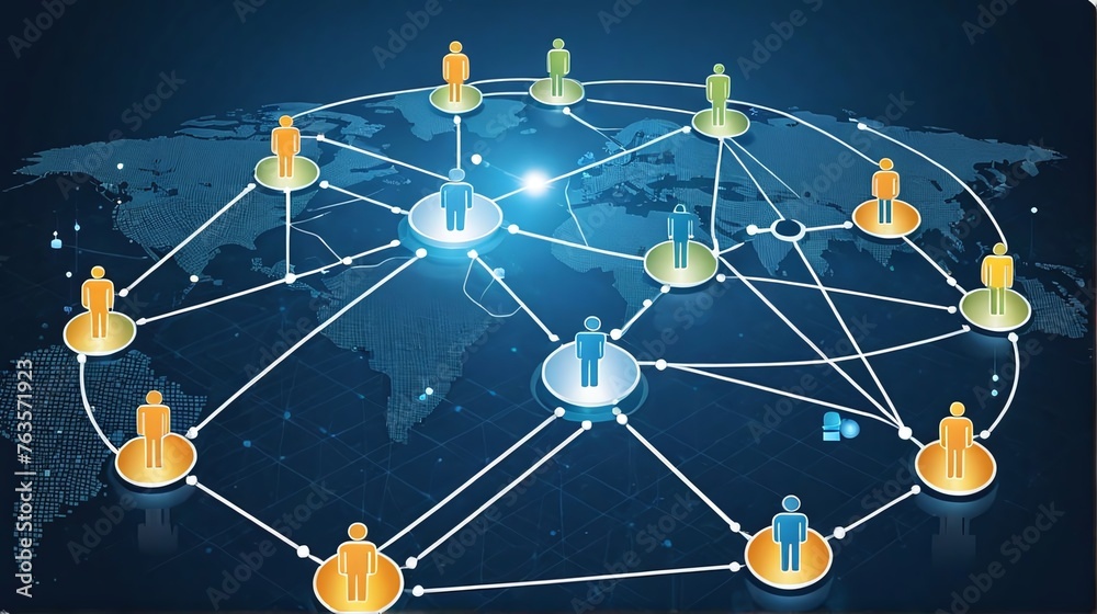 Poster future technology digital data network connection, digital cloud computing cyber security, abstract 