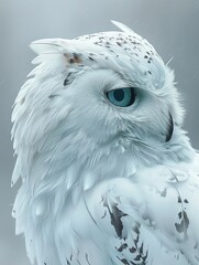 Snowy owls with feathers that change colors with the temperature, turning cold nights into a spectacle of warmth 