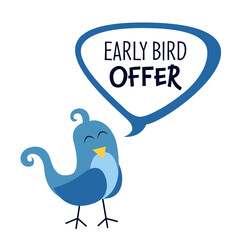 Early Bird Special discount sale event banner or poster.
