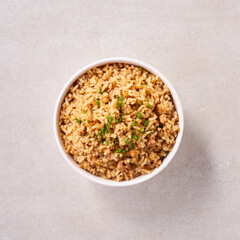 Rice menu Thai isolated dish restaurant