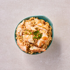 Rice menu Thai isolated dish restaurant