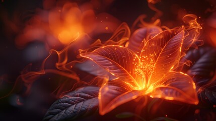  a close up of a flower with a lot of light coming out of the center of the flower's petals.