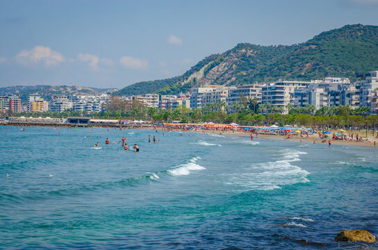Beautiful summer sea landscape in Vlora, Albania