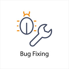 Bug Fixing icon - obrazy, fototapety, plakaty