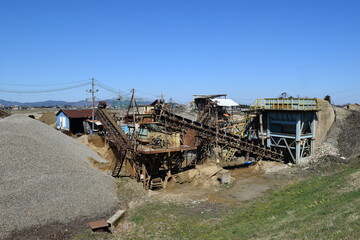 砕石工場 建設資材の生産現場