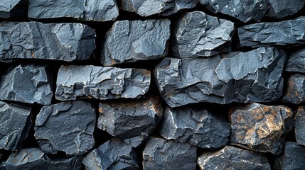 Rough and textured anthracite coal background with natural resources and energy themes