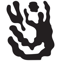 Abstract Human Hand Drawn