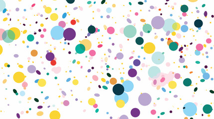 Color confetti pattern. Happy Birthday and party il