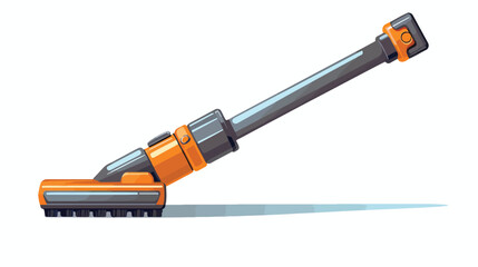 Cordless handstick vacuum cleaner flat vector 