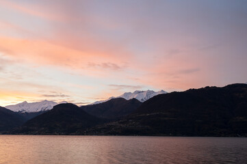 Como lake at the sunset - 763589991