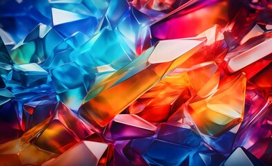 Vibrant Colored Crystal Texture