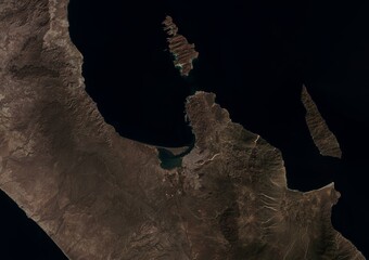 Imagen satelital de alta resolución de La Paz, Baja California 