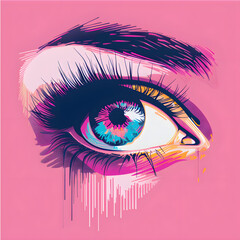 artistic pink eye