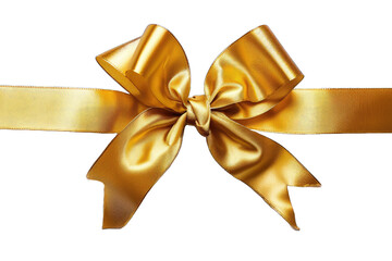 gold ribbon for decorative gift PNG Transparent white background