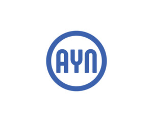 AYN Logo design vector template