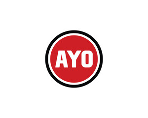 AYO Logo design vector template