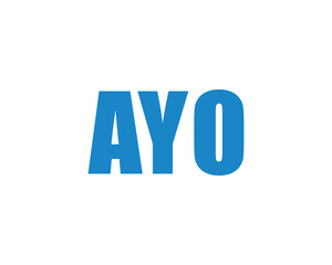 AYO Logo design vector template