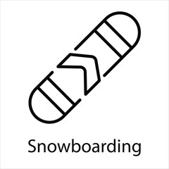 Snowboarding icon