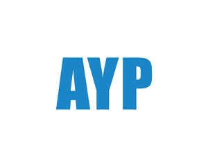 AYP logo design vector template