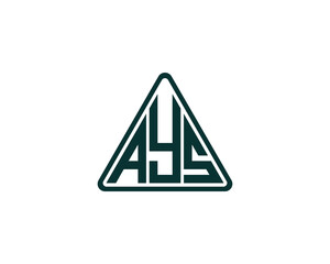 AYS logo design vector template