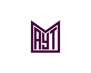 AYT logo design vector template