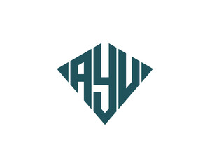 AYU logo design vector template