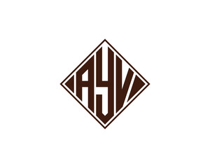 AYV logo design vector template