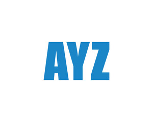 AYZ logo design vector template