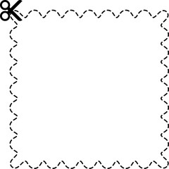 Fototapeta premium Cutting scissors geometric