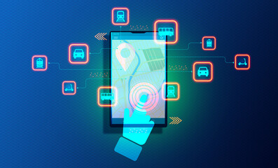 Mobility as a Service - MaaS - Conceptual Illustration