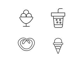 There are different types of fast food icon designs.