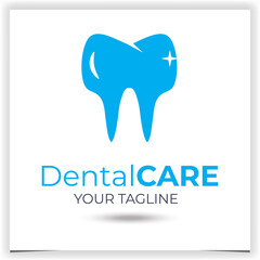 Vector dentist logo design template