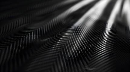 carbon kevlar fiber design texture wallpaper, detailed industrial carbon fiber wavy sheet structure in full frame view