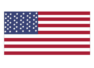 The United States of America Flag. Uncle Sam's country. Vector Illustration.