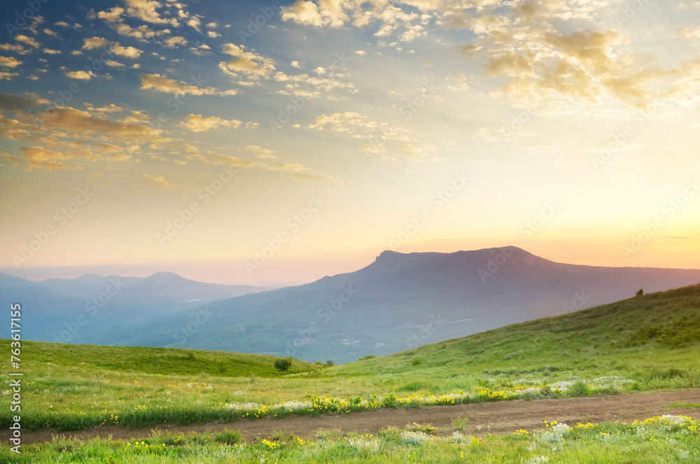 Poster mountains  landscape